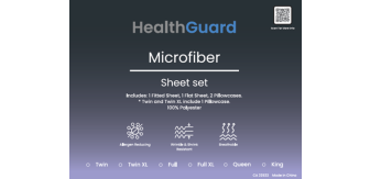 HEALTHGUARD-MICROFIBER-SHEETS-QUEEN-HEALTHGUARD Luxury Microfiber Sheet Set