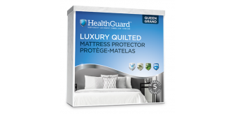 HEALTHGUARD Single/Twin Luxury Quilted Waterproof Mattress Protector