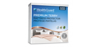 HEALTHGUARD Queen Premium Terry Waterproof Mattress Protector