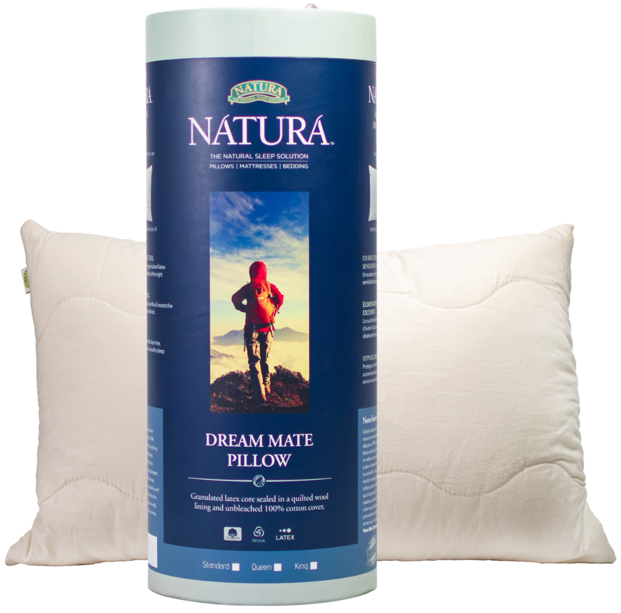 NATURA® Dream Mate Granulated Latex Pillow - Standard