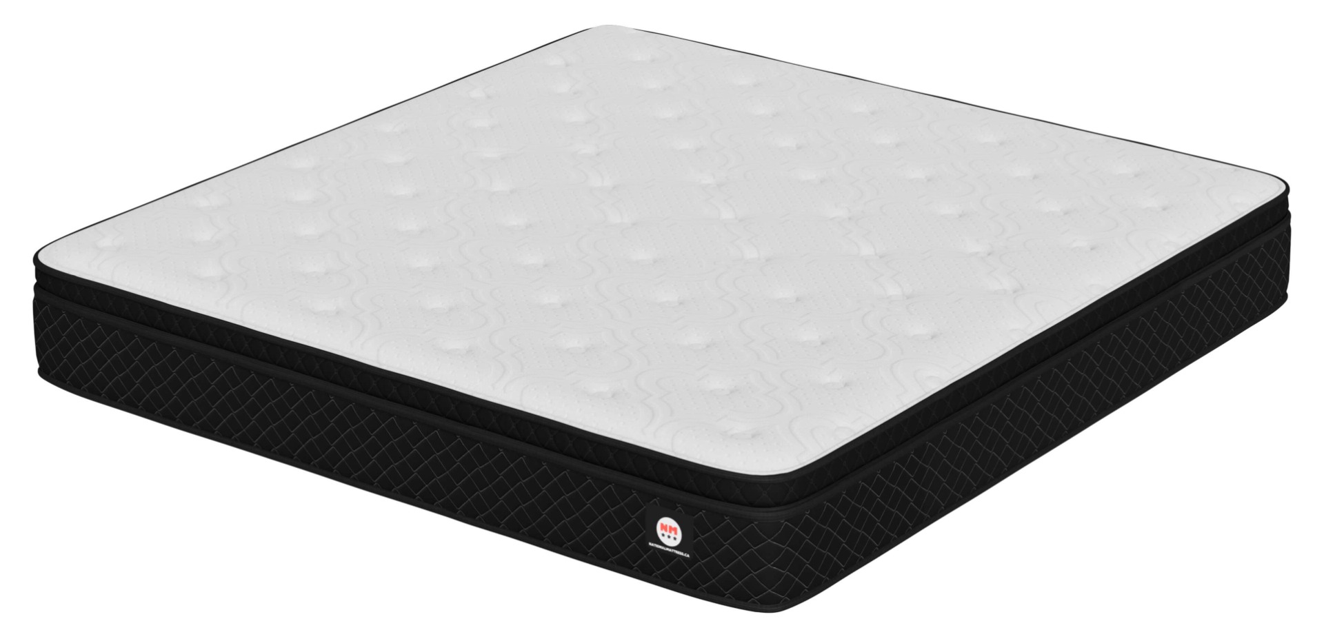 OPEN BAG - NM 12" Medium Firm Euro Top Mattress - King