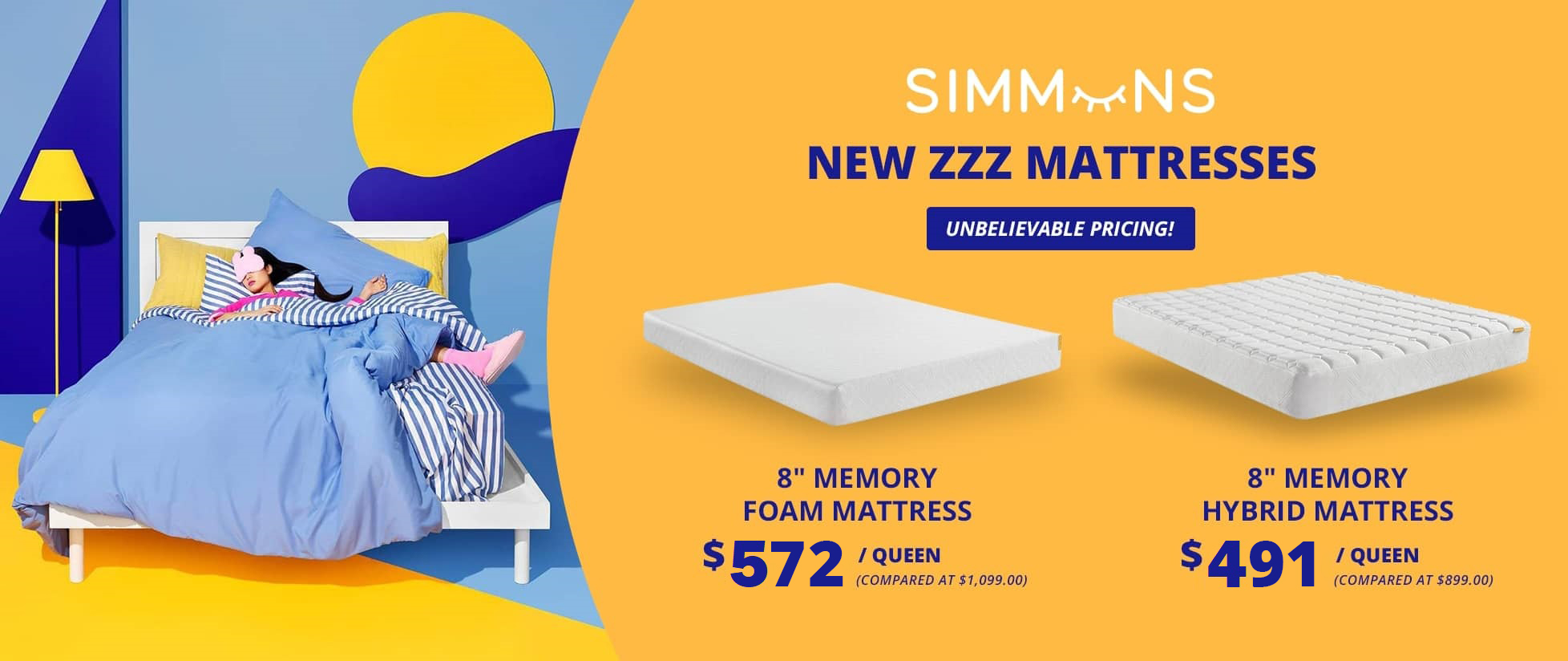 Simmons Hybrid Memory Foam Mattress Sale